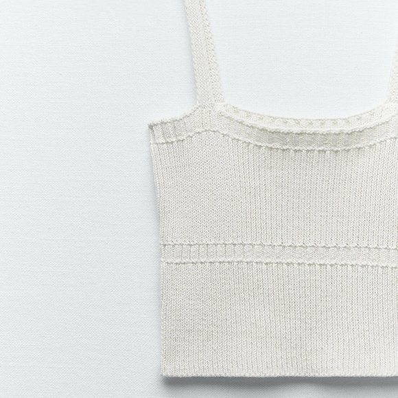 ZARA - Knit Crop Top - Picture 7 of 9